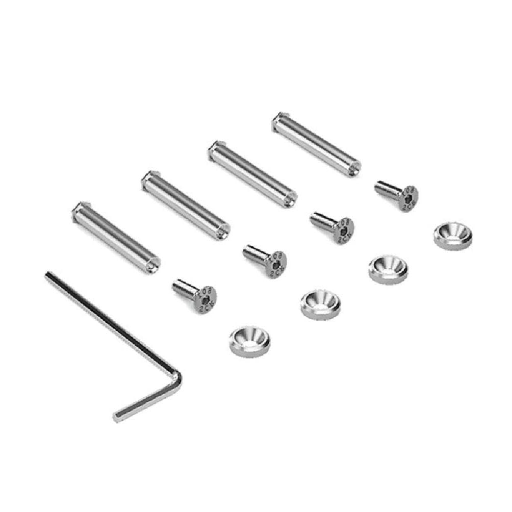 Premium Anodized Aluminum Alloy Screws & Lock Nuts for Computer Case & CPU Cooling Fans - Red Gaskets for PC Case Cooling (Pack of 4) - Perfect for DIY PC Builds & Cooling System Upgrades