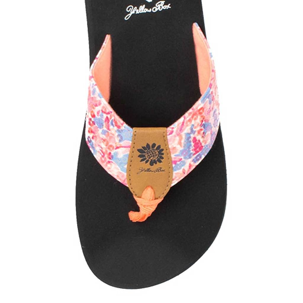 Faolan Women's Comfortable Yellow Box Sandals - Stylish Casual Slip-On Shoes for Beach, Walking & Summer Outfits