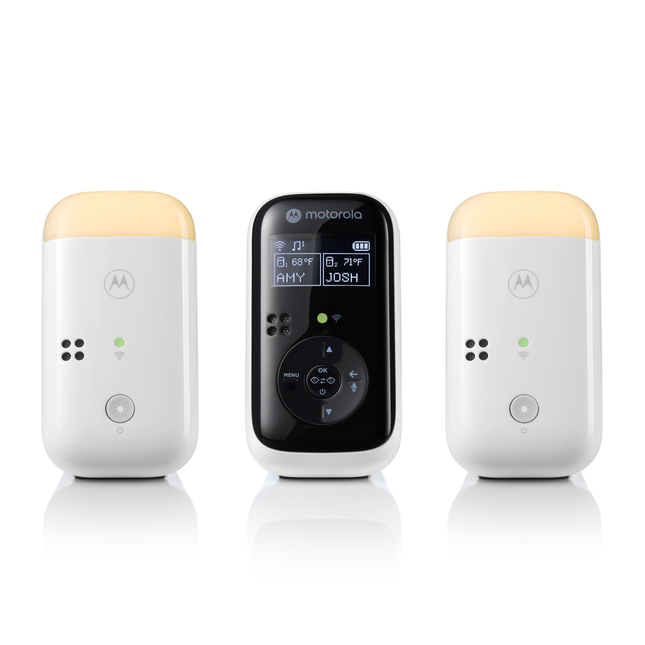 Motorola PIP15 HD Baby Monitor with Night Light - 2 Parent Units & 1500ft Range for Dual Room Monitoring | Two-Way Audio & Night Vision for Newborns | Perfect for Nursery, Bedroom & Travel Use