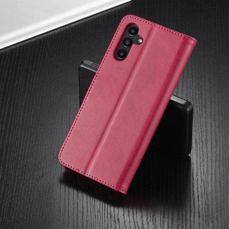 Samsung Galaxy S23 FE Flip Magnetic Wallet Case - Slim Protective Cover with Card Holder & Stand Feature for Everyday Use & Travel