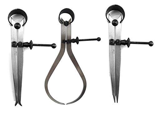 3-Piece Spring Caliper Set - Inside, Outside & Divider Calipers 24