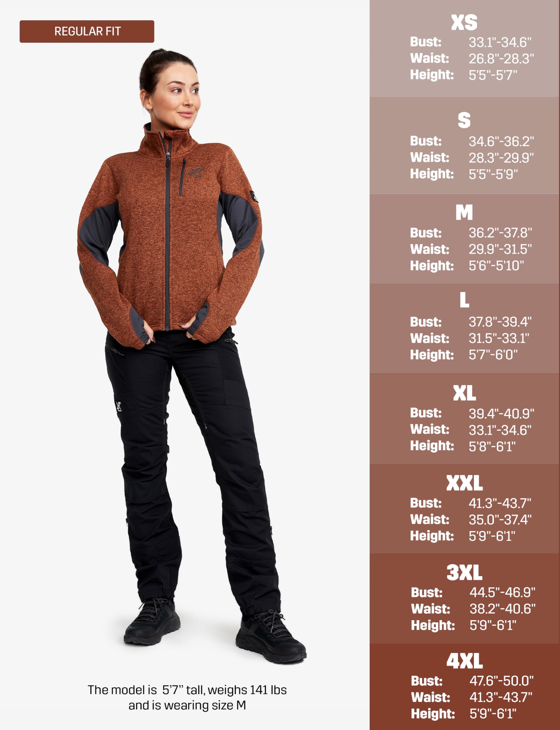 RevolutionRace Women's Fusion Fleece Jacket - Lightweight Warm Winter Outdoor Fleece Coat for Hiking, Camping & Travel | Water-Resistant Soft Shell Activewear for Women