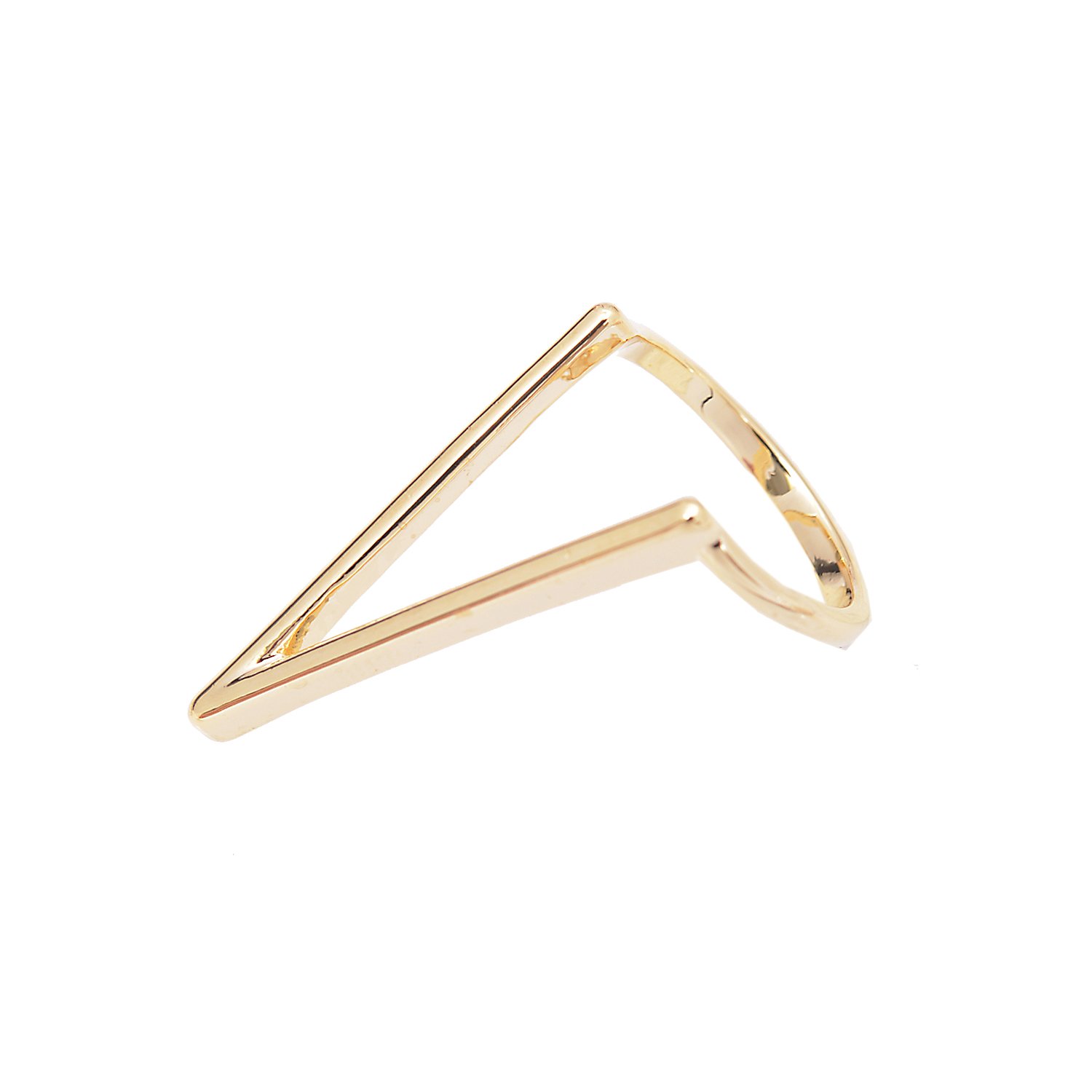 Elegant Deep V-Shaped Fashion Ring for Women - Trendy Minimalist Jewelry for Daily Wear, Parties & Special Occasions
