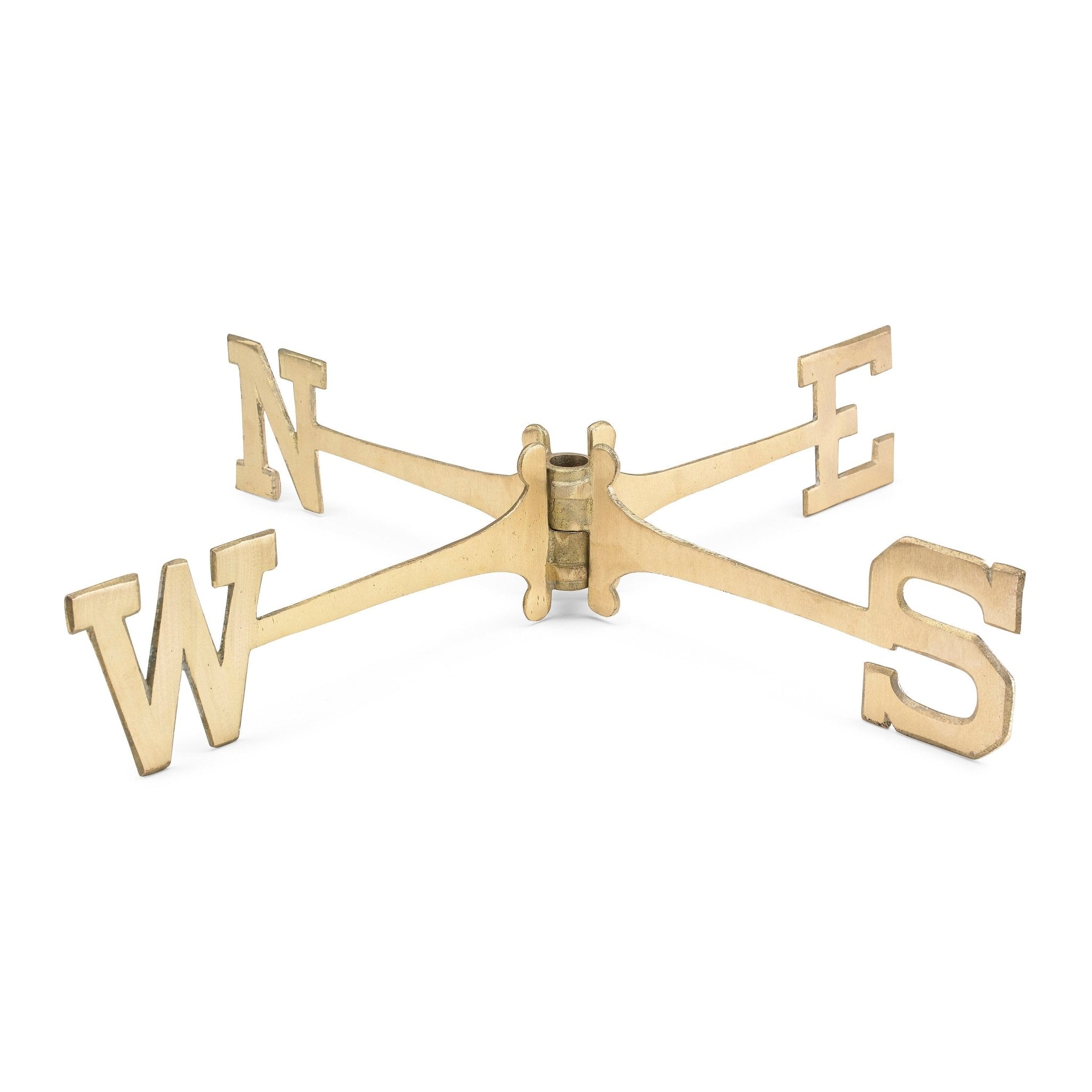 Extra Large 22 Inch Brass Weathervane with Directional Compass - Perfect for Farmhouse, Barn Roof, Garden Decor & Outdoor Wind Direction Indicator