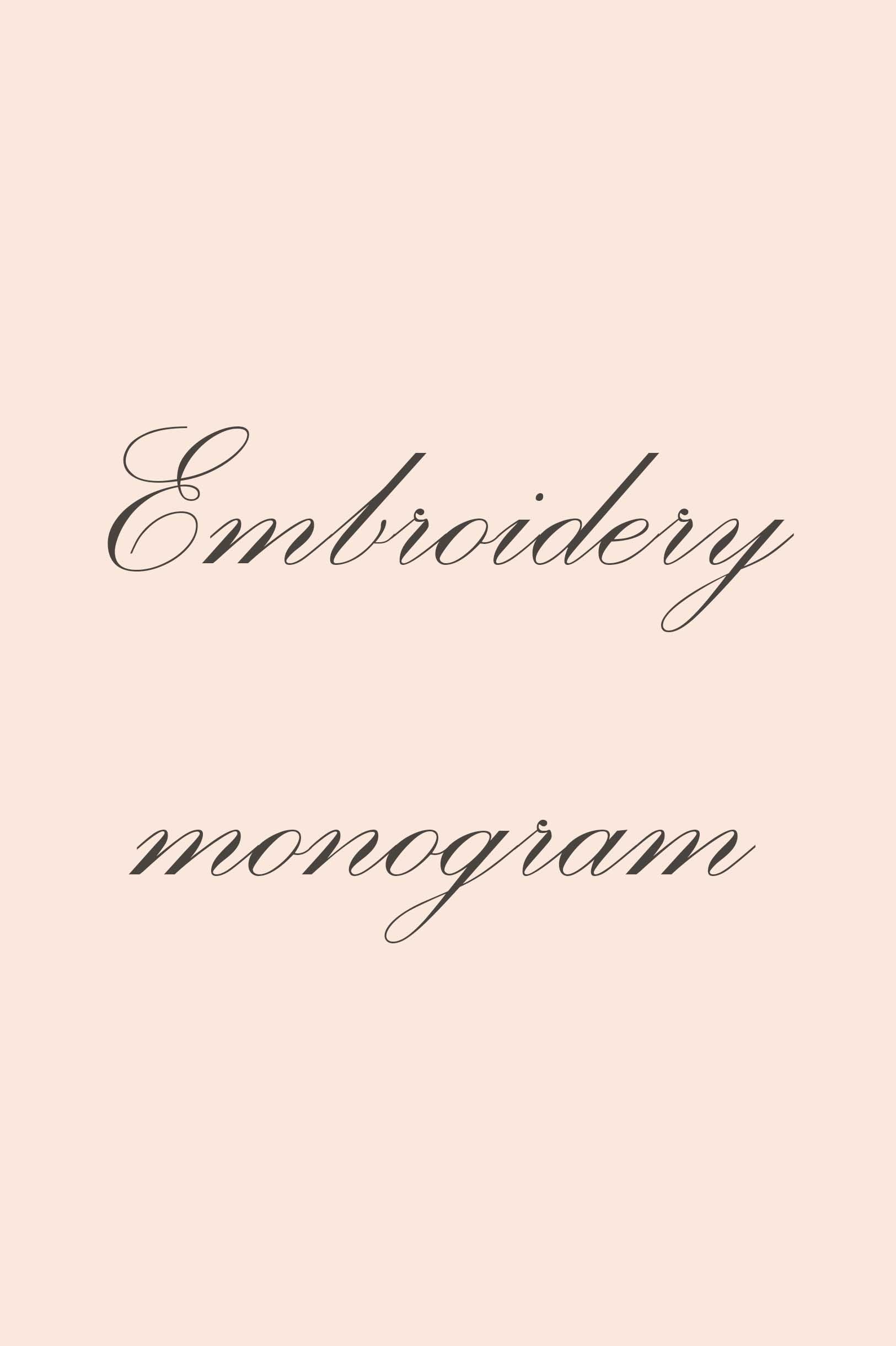 Custom Monogram Embroidery Designs - Personalized Gifts for Weddings, Birthdays & Home Decor