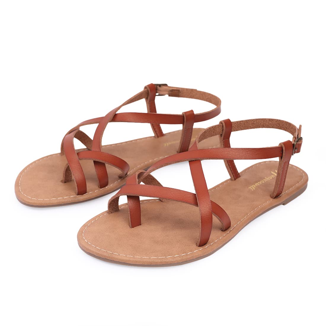 Women's Gladiator Flat Sandals - Fisherman Strappy Sandals with Ankle Strap | Comfortable Summer Beach Walking Shoes for Women | Perfect for Vacation, Outdoors & Casual Wear