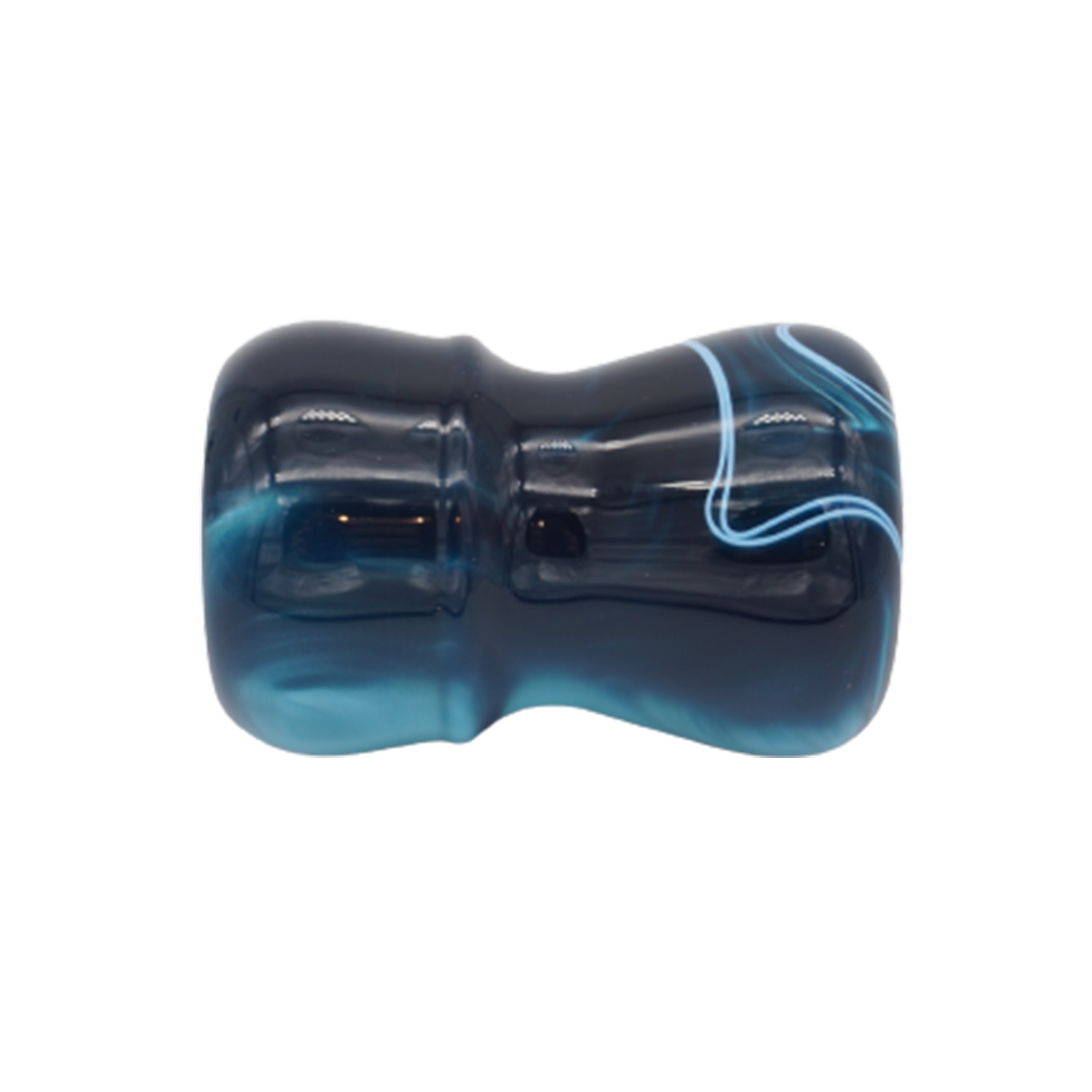 Premium Ocean Waves Handcrafted Shaving Brush Handle - Fits 24mm & 26mm Knots - Perfect for Wet Shaving & Grooming Gifts - Luxury Bathroom Accessory for Men