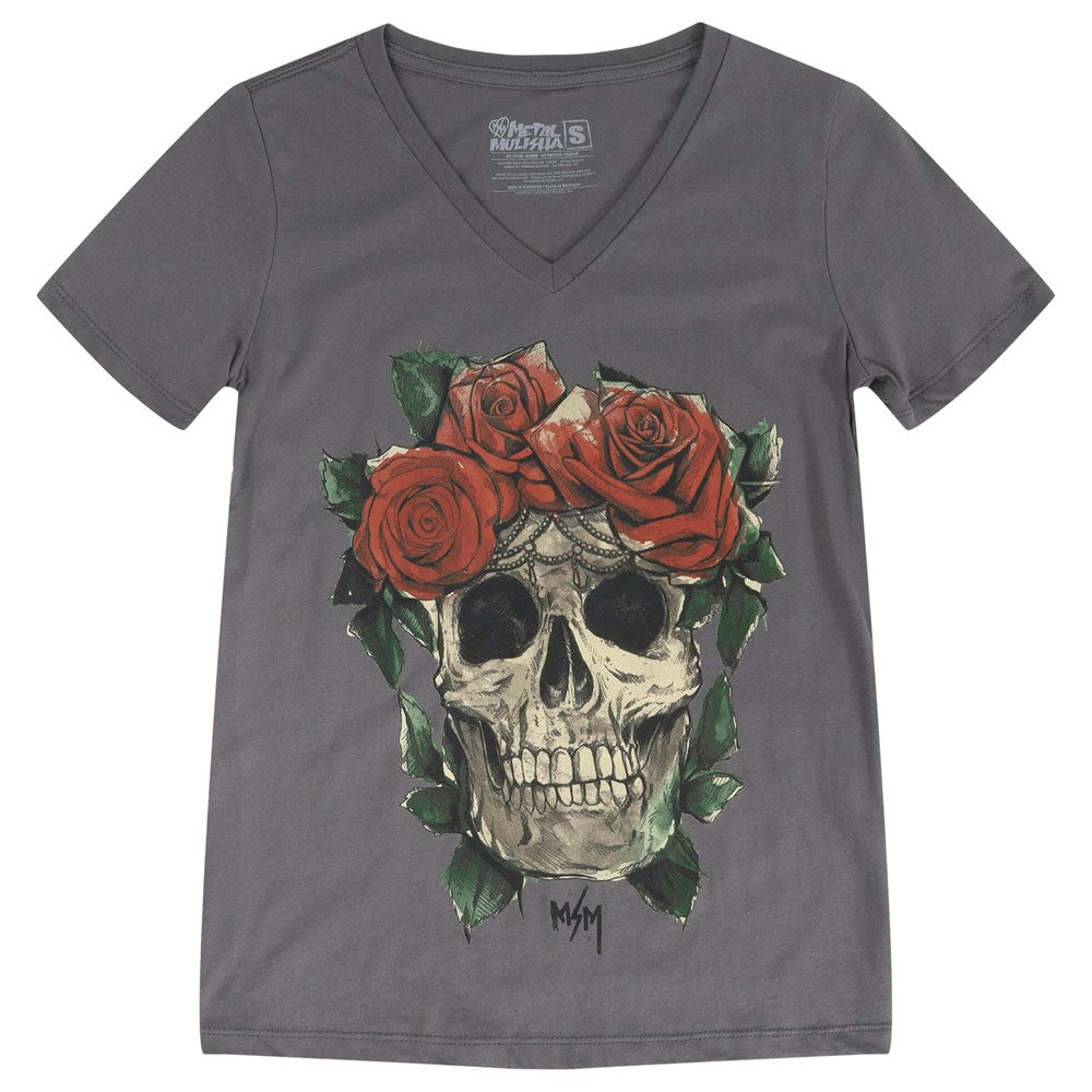 Metal Mulisha Relaxed V-Neck T-Shirt for Men - Soft Cotton Comfort Tee - Perfect for Casual Wear, Gym, and Street Style