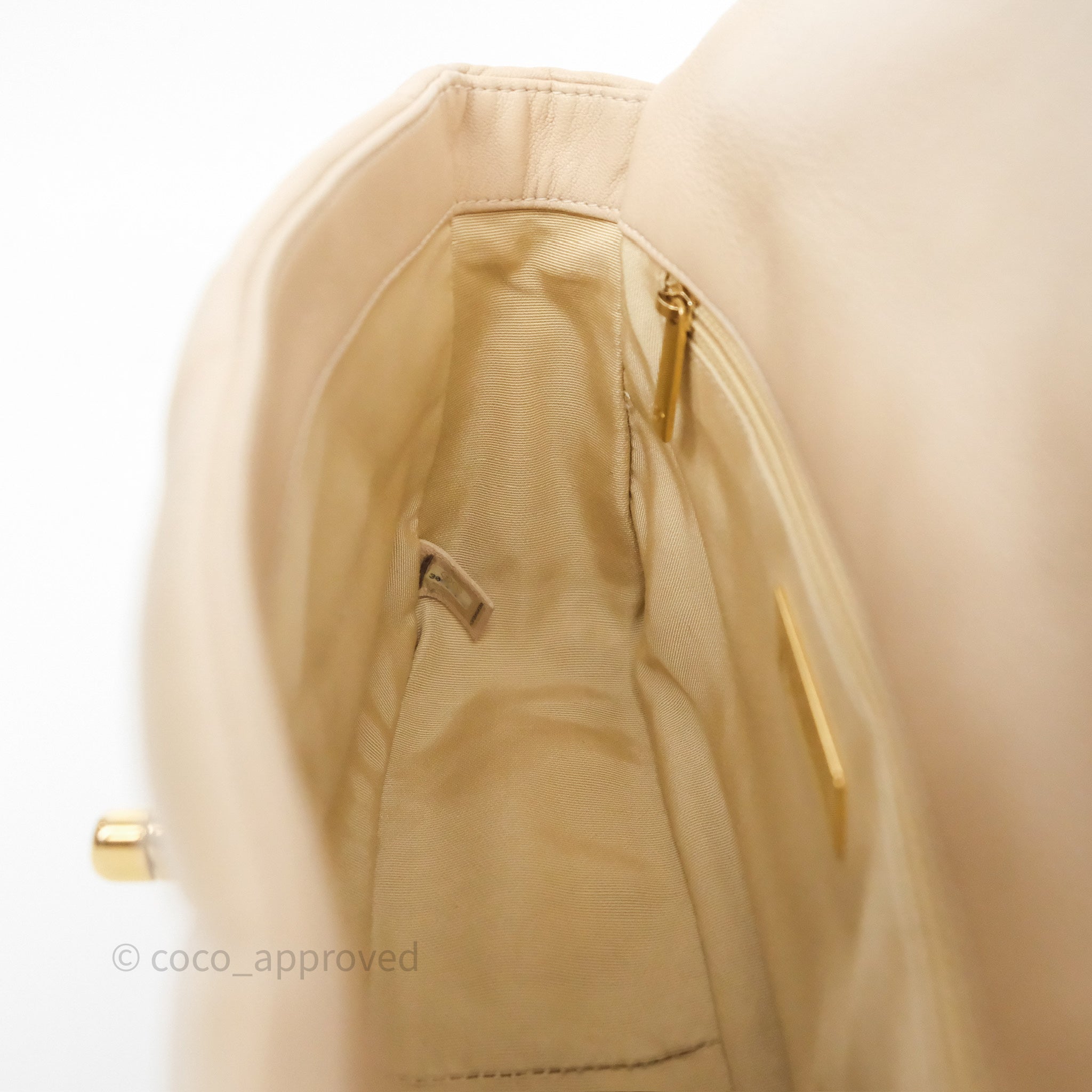 Chanel 19 Small Beige Handbag with Mixed Hardware - Luxury Crossbody Bag for Women, Perfect for Everyday Use & Special Occasions