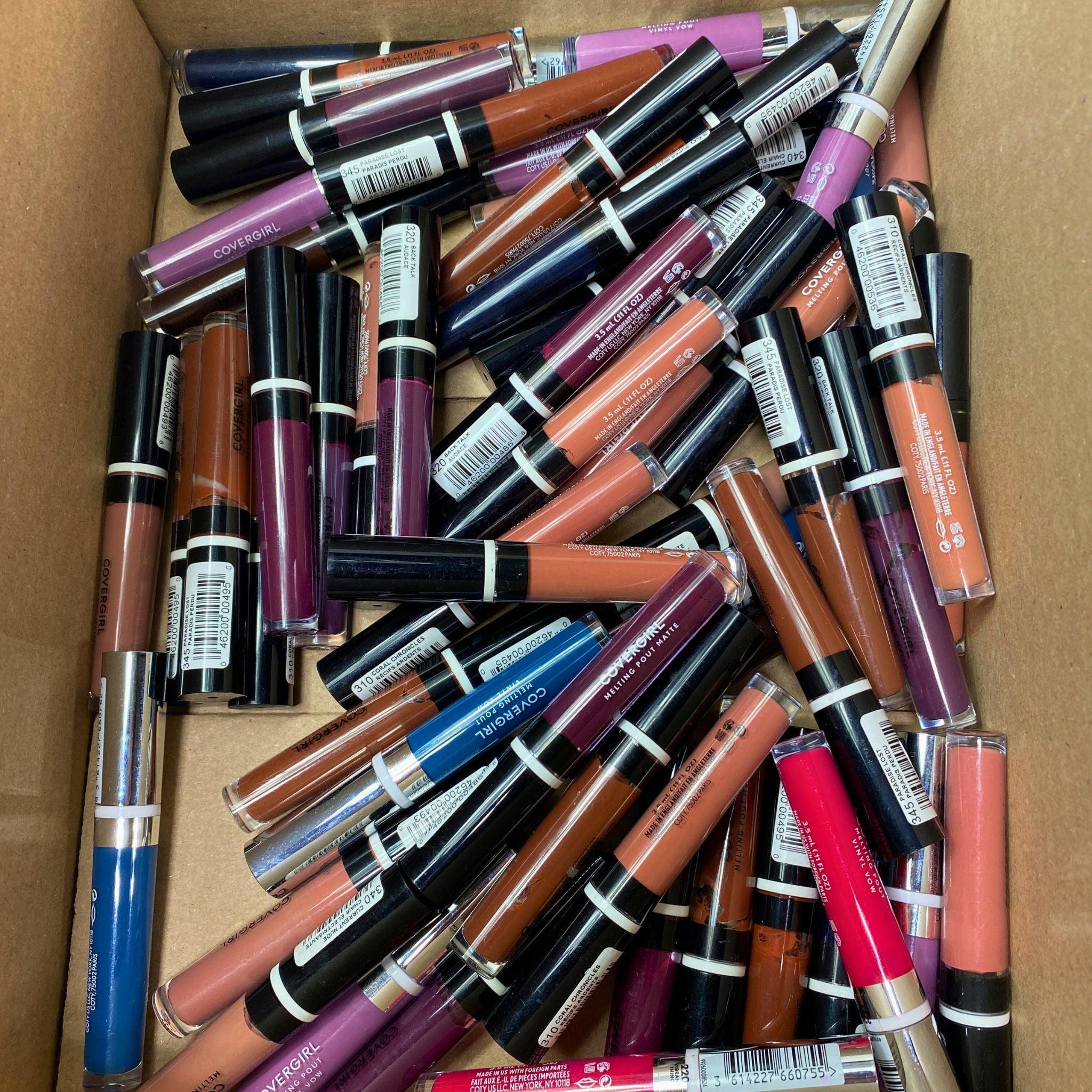 Covergirl Melting Pout Matte & Vinyl Vow Lipstick Set - 60 Pcs Assorted Colors for Long-Lasting Matte & Shiny Finish | Perfect for Parties, Date Nights & Everyday Wear