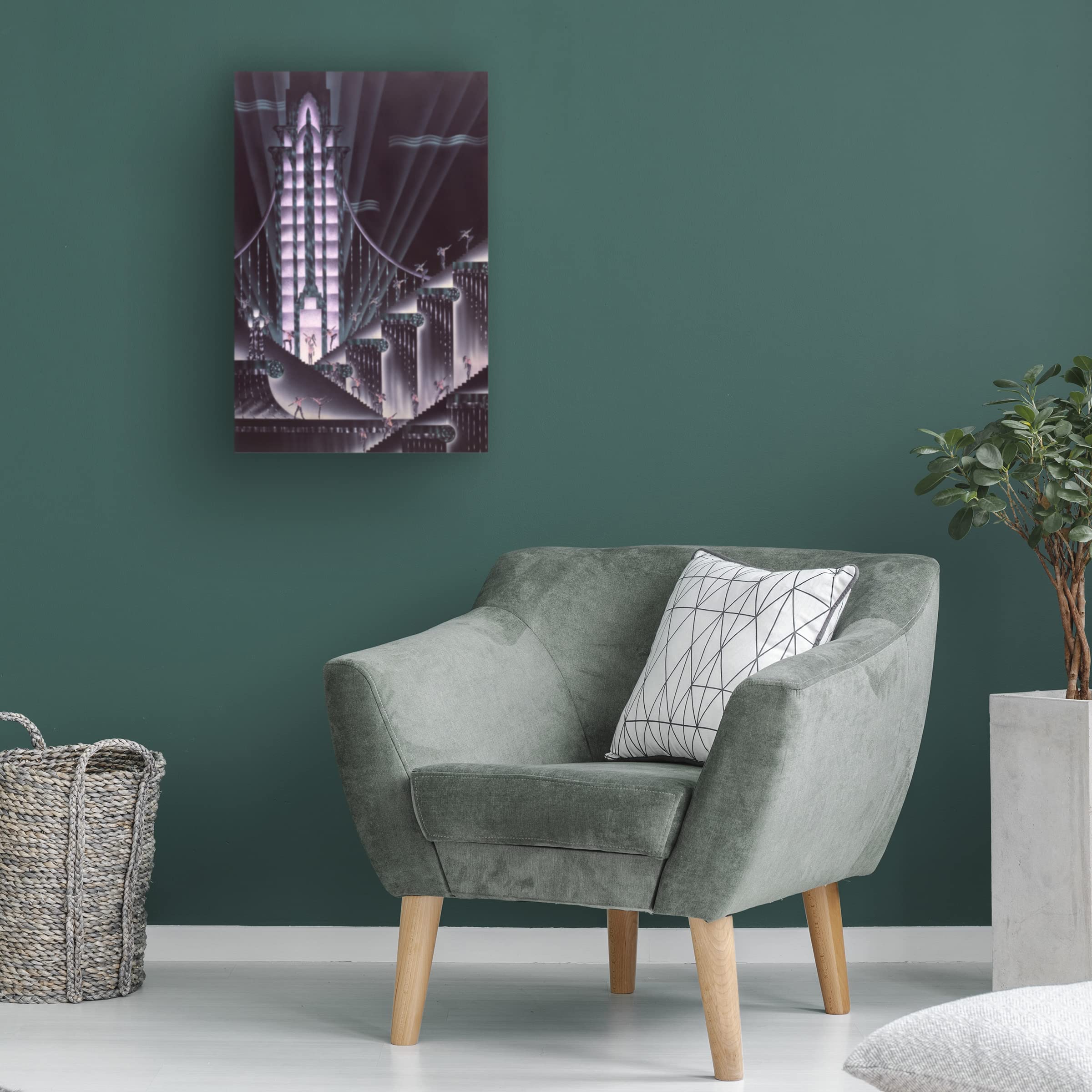 Trademark Fine Art 'Salute' by Robert Hoppe - Premium Canvas Wall Art for Living Room, Office & Home Decor | Military Tribute Painting