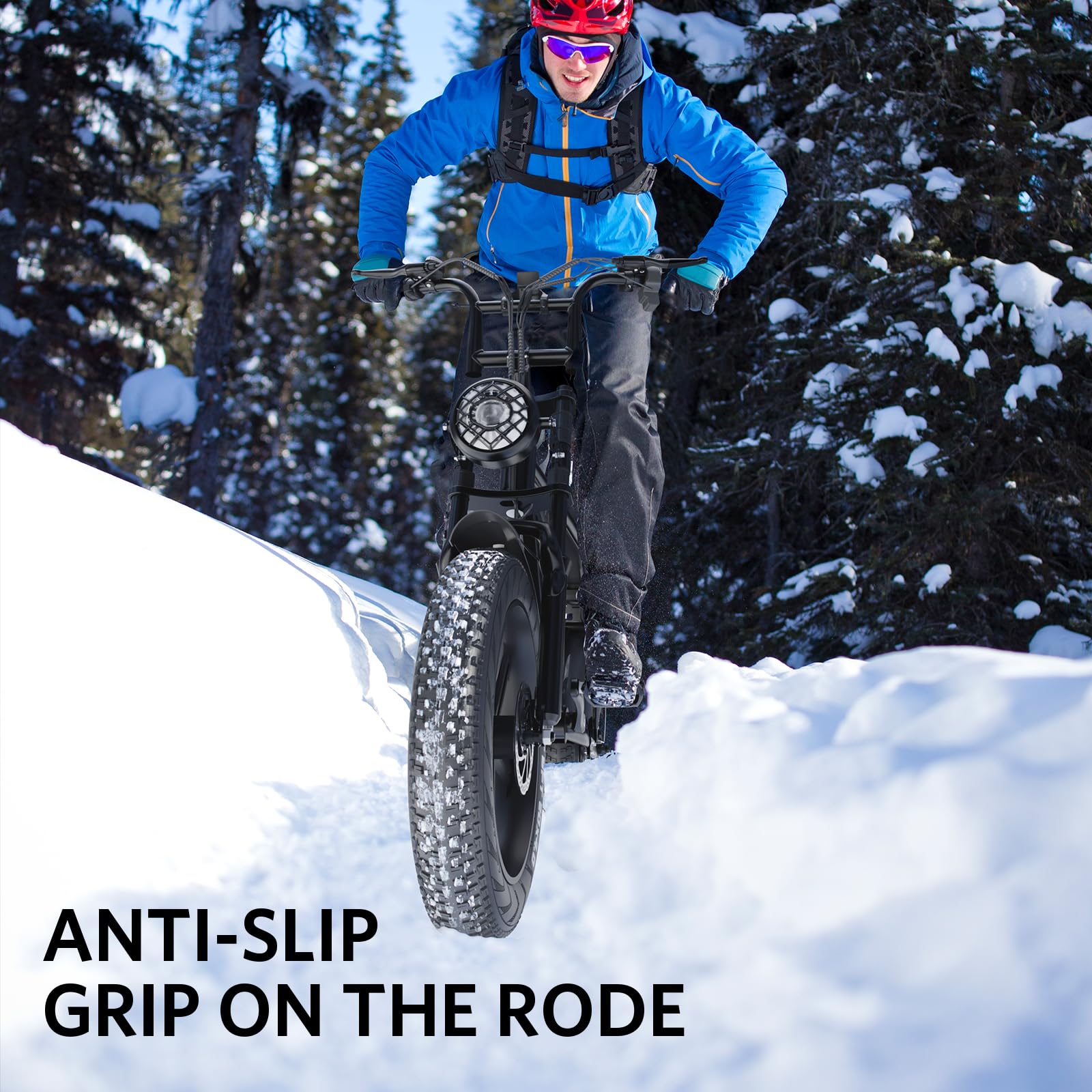 OUXI V8 750W Electric Mountain Bike for Adults - 48V 15Ah Removable Battery, 31MPH Top Speed, 20