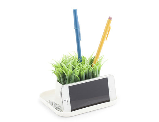 Multi-Functional Bamboo Phone Stand and Pen Holder - Stylish Desk Organizer for Home, Office & Study | Perfect for Video Calls, Reading & Workspace Organization