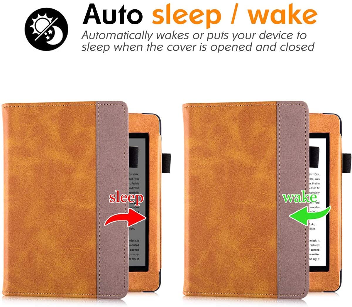 Premium Kindle Paperwhite Case (10th Gen & All Versions) - Smart Protective Cover with Hand Strap, Foldable Stand & Auto Wake/Sleep - Perfect for Reading in Bed, Travel & Commuting
