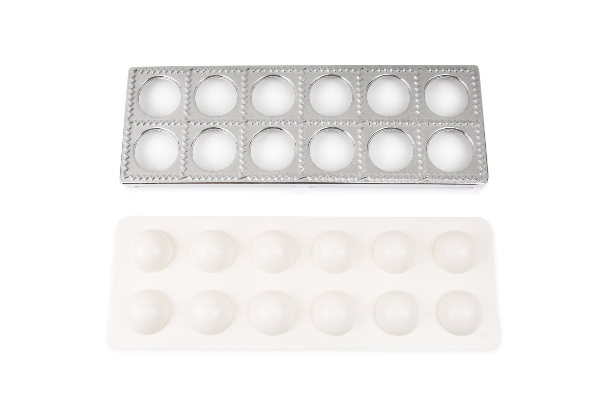 Fox Run 57665 Aluminum Ravioli Maker - 12 Cup Pasta Press for Homemade Italian Dumplings | Perfect for Kitchen, Cooking Enthusiasts & Italian Cuisine Lovers