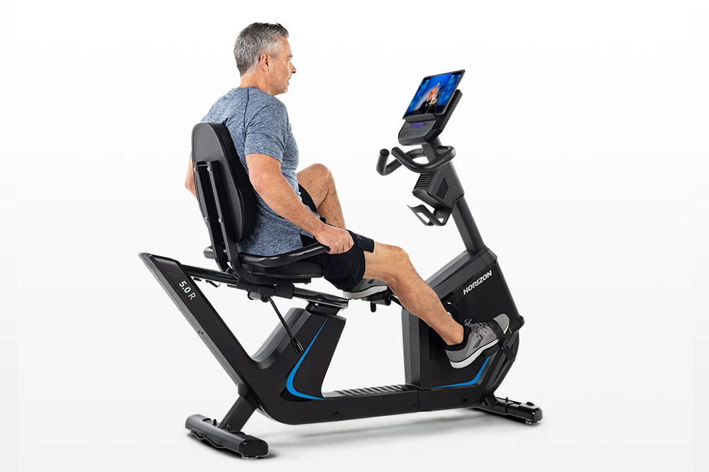 Horizon 5.0 R Recumbent Exercise Bike - Comfortable Home Fitness Equipment for Seniors & Rehab | Perfect for Low-Impact Workouts, Physical Therapy & Home Gym