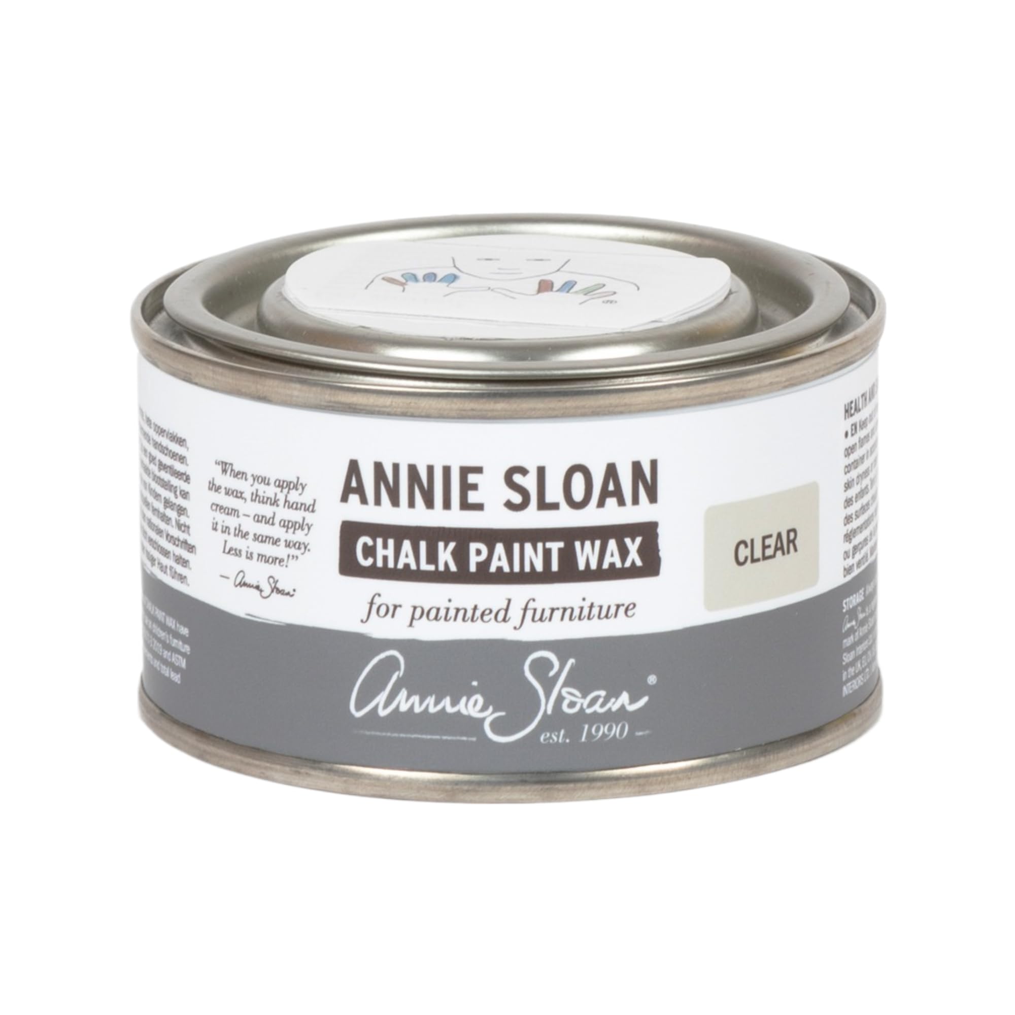 Annie Sloan Chalk Paint® Clear Wax (120 mL) - Furniture Finishing Wax for Wood, Metal & Chalk Paint - Perfect for Sealing, Protecting & Adding Shine to DIY Projects