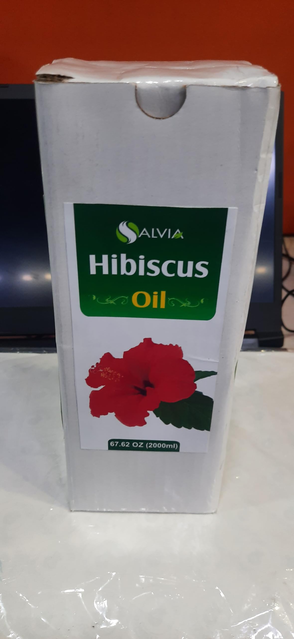 100% Pure Organic Hibiscus (Hibiscus sabdariffa L) Essential Oil - Undiluted, Unrefined, Therapeutic Grade for Aromatherapy - 2000ml/67.6fl oz Bulk Size - Perfect for Diffusers, Massage Oils & DIY Skincare