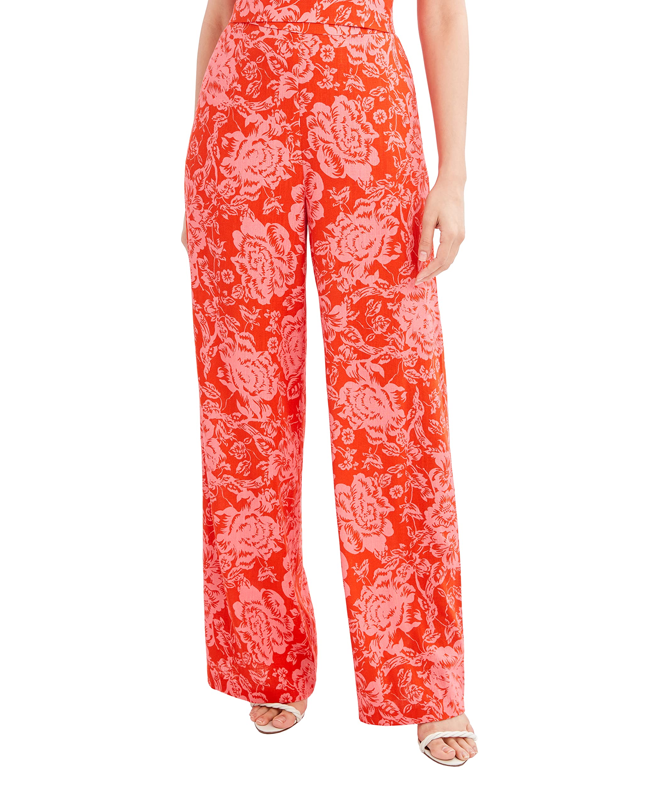 BCBGMAXAZRIA Women's Wide Leg Pants with Pockets & Zipper Detail - Stylish Comfort for Work, Travel & Casual Wear