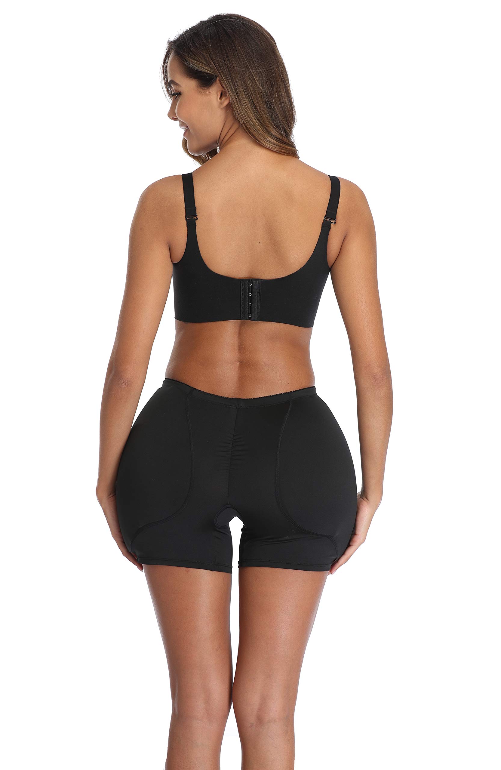 BIMEI 2-Piece Sponge Padded Women's Underwear - Hip Enhancer Panties for Butt Lifting & Shaping | Low Waist Design | Perfect for Daily Wear, Special Occasions & Body Shaping