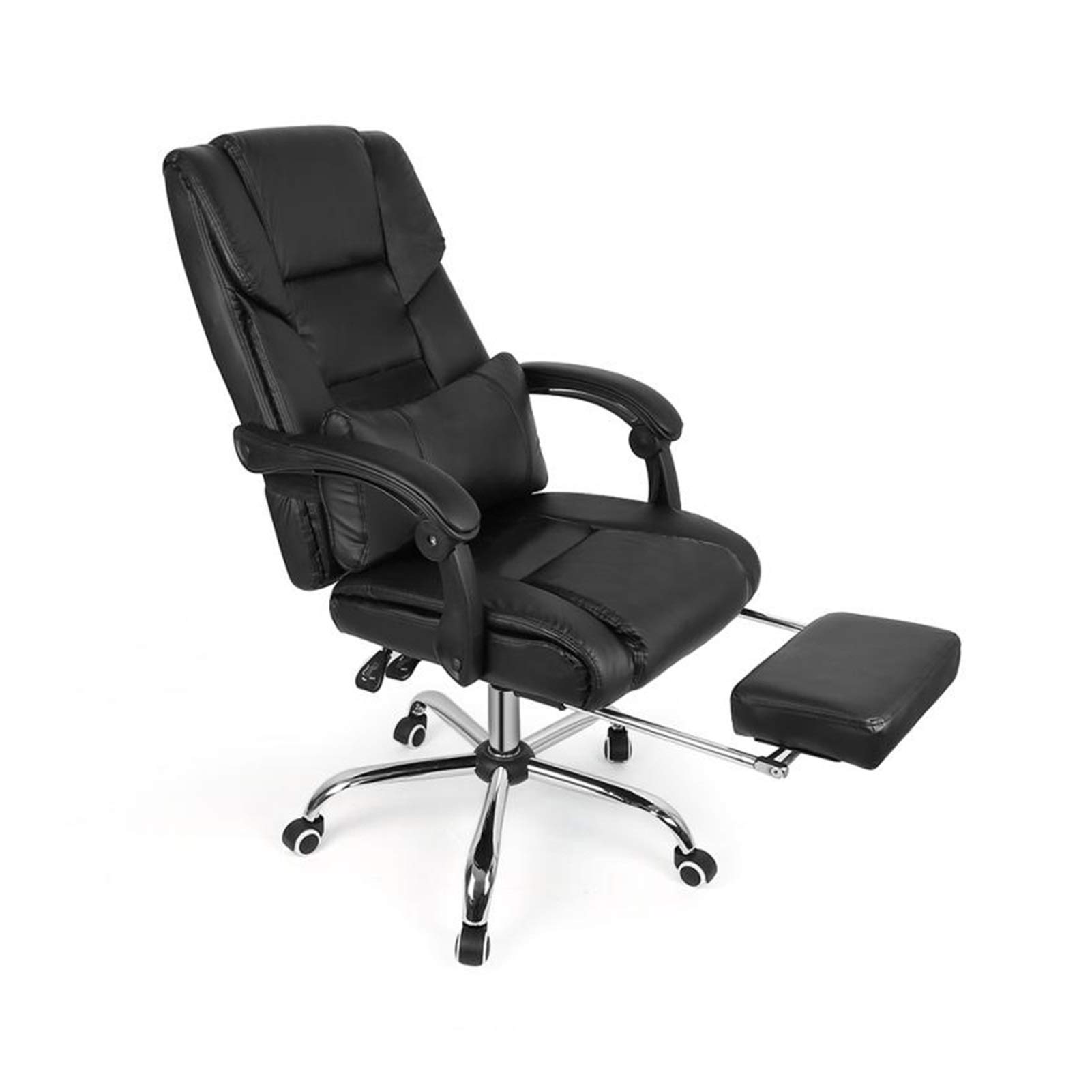 Ergonomic Gaming Chair - MKOIJN Racing Style Computer Chair with Adjustable Height, Swivel & Footrest for Home Office, Esports & Streaming (Black) - Perfect for PC Gaming, Console Play & Work from Home Setup