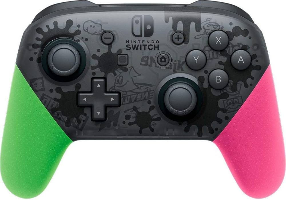 Nintendo Switch Pro Controller - Splatoon 2 Edition - Wireless Gamepad for Nintendo Switch with Motion Controls & HD Rumble - Perfect for Splatoon 2, Mario Kart, and Multiplayer Gaming