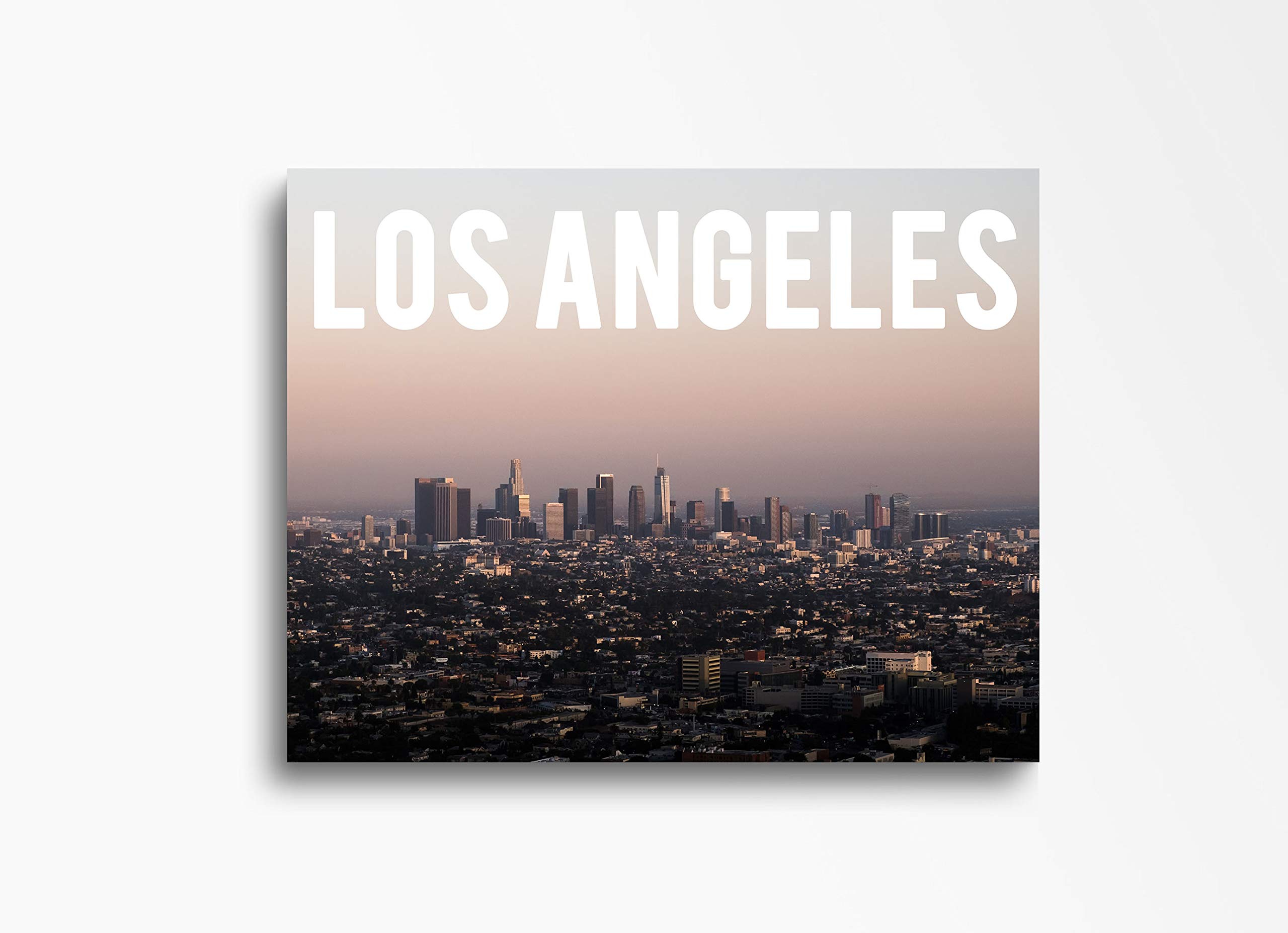 Los Angeles Downtown Skyline Canvas Wall Art - 30x40 Inches Modern Cityscape Print for Home Decor | Perfect for Living Room, Bedroom, Kitchen & Office | Ready to Hang Wall Decor for Urban Style Interior Design