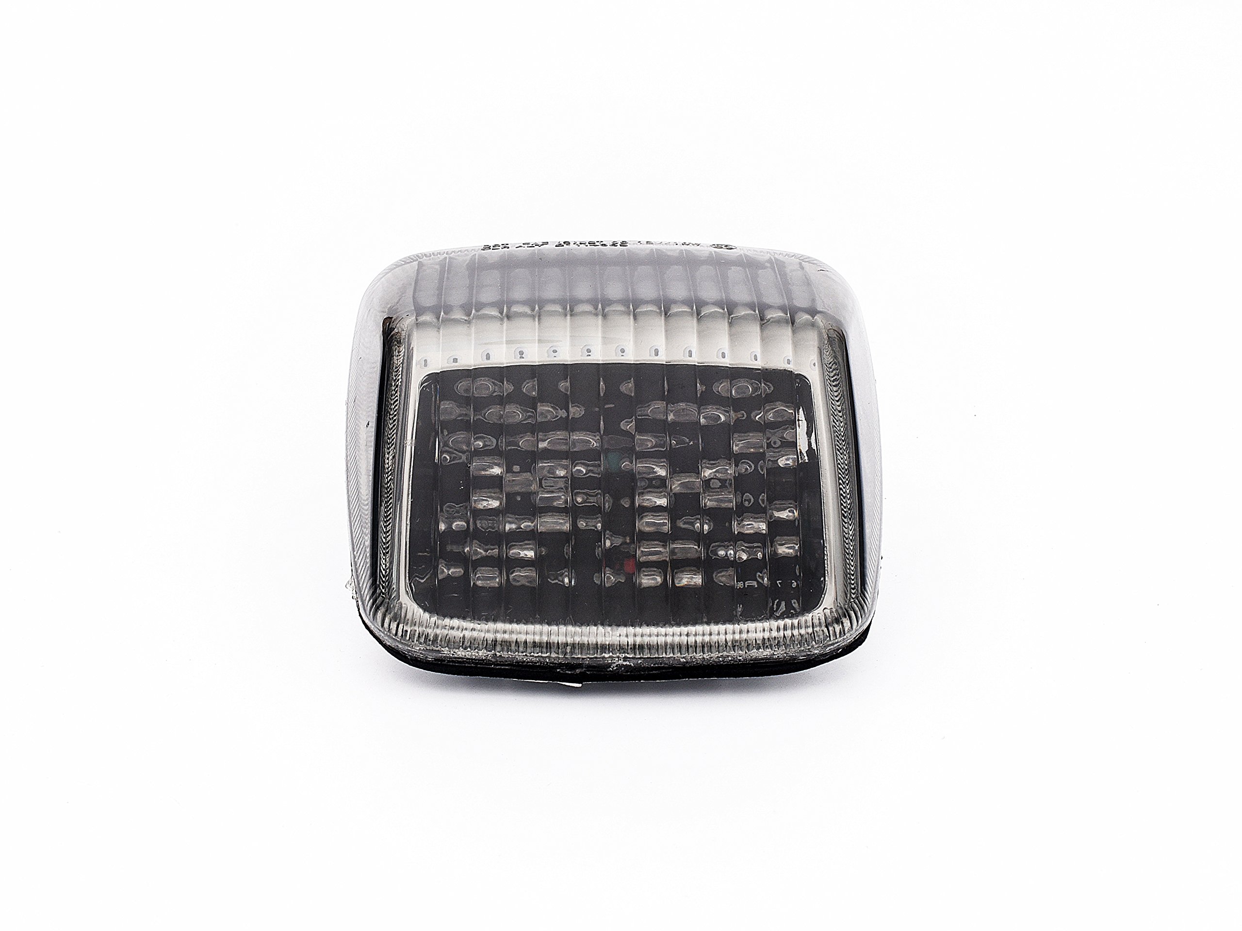 Bright2wheels Motorcycle LED Tail Light with 6X Flashing Brake & Integrated Turn Signals - Smoked Lens for Harley Davidson Deuce - Perfect for Night Riding & Custom Bike Upgrades