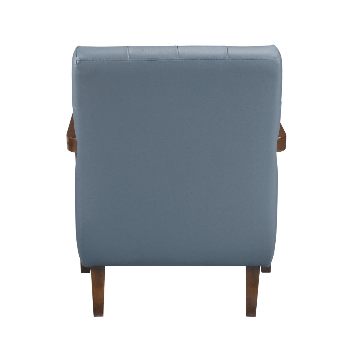 Archam Accent Chair - Modern Blue Upholstered Lounge Chair for Living Room, Bedroom & Office | Comfortable Reading Chair with Sturdy Wooden Legs