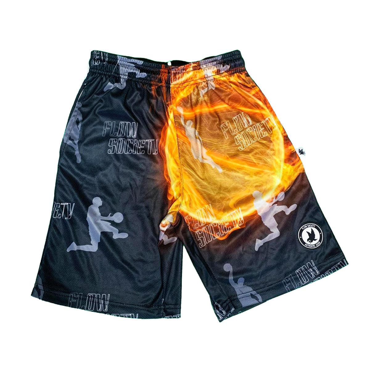 Boys' Flow Fireball Athletic Shorts - Lightweight Quick-Dry Running Shorts for Kids - Perfect for Sports, Gym & Outdoor Activities