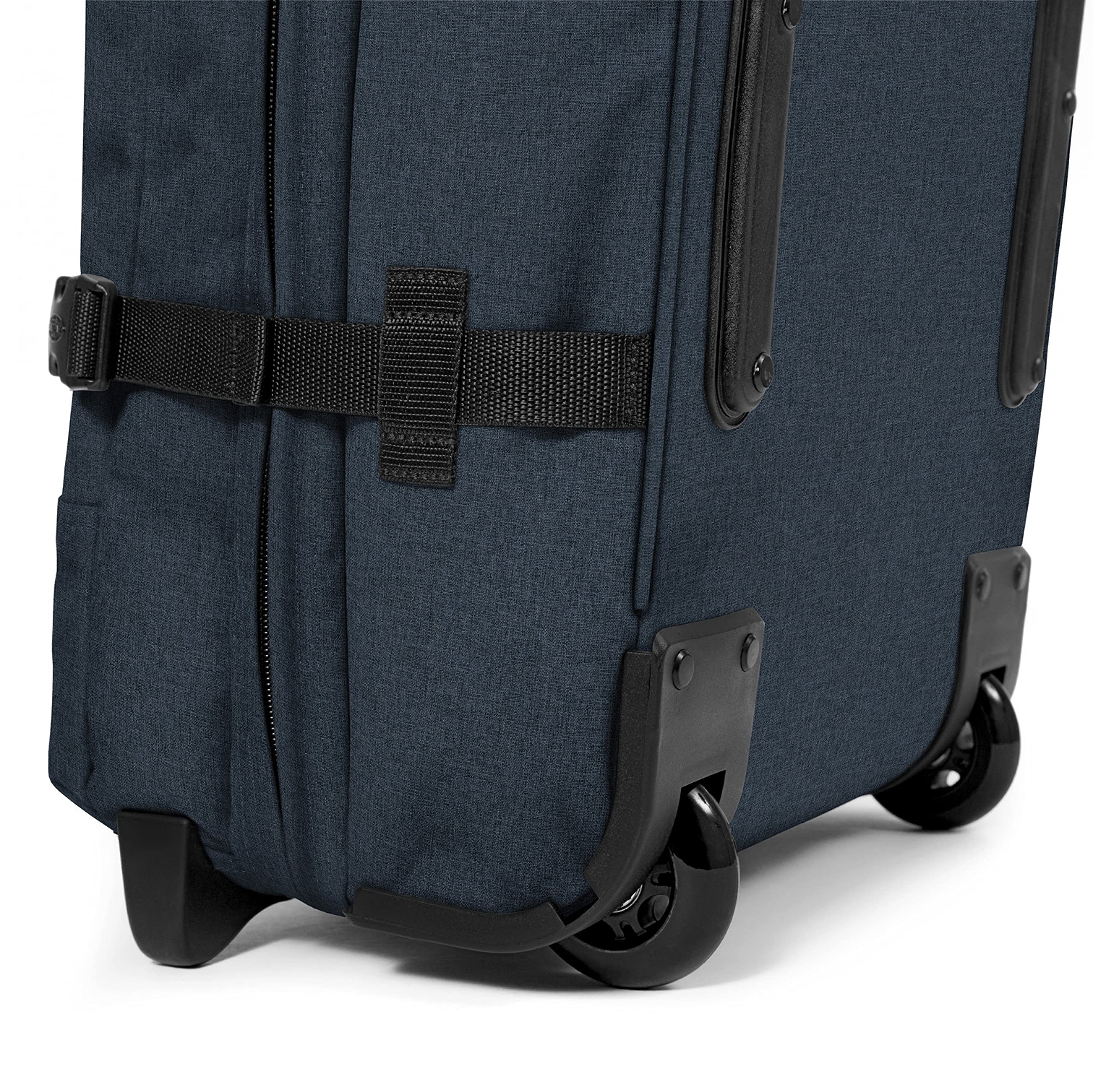 Eastpak Tranverz Wheeled Suitcase - TSA Lock, 2 Wheels & Compartments, Compression Straps - Perfect Carry-On Luggage for Business Trips & Weekend Getaways (Size S, Triple Denim, Model EK61L26W)
