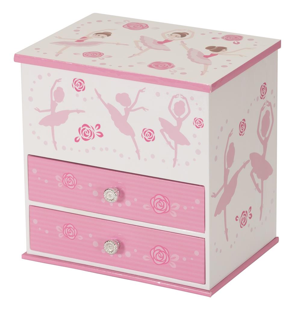 Christine Rose Ballerina Musical Jewelry Box - Elegant Music Jewelry Storage Case for Girls & Women - Perfect for Ballet Dancers, Birthday Gifts & Jewelry Organization