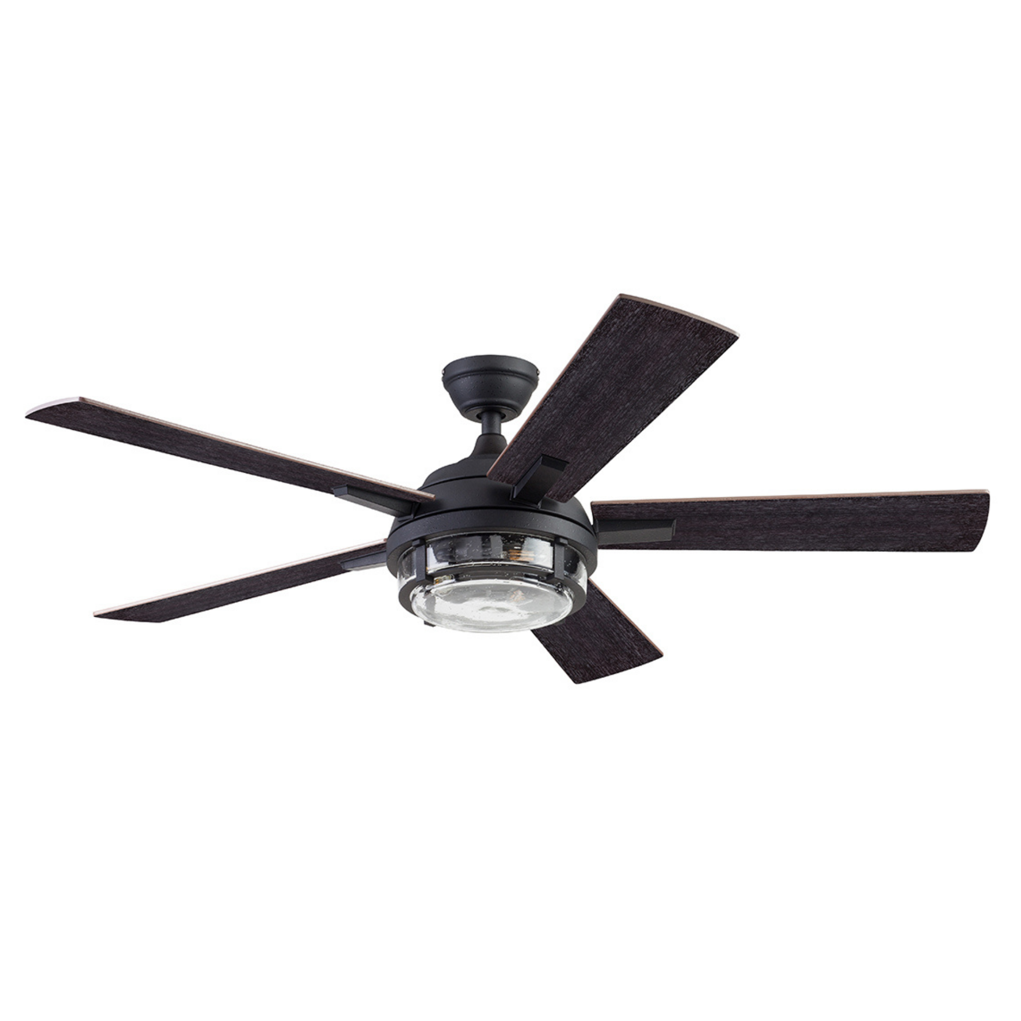 52 Inch Freyr Textured Black Ceiling Fan with Remote Control - Indoor/Outdoor Use for Living Room, Bedroom, Patio & Covered Porch