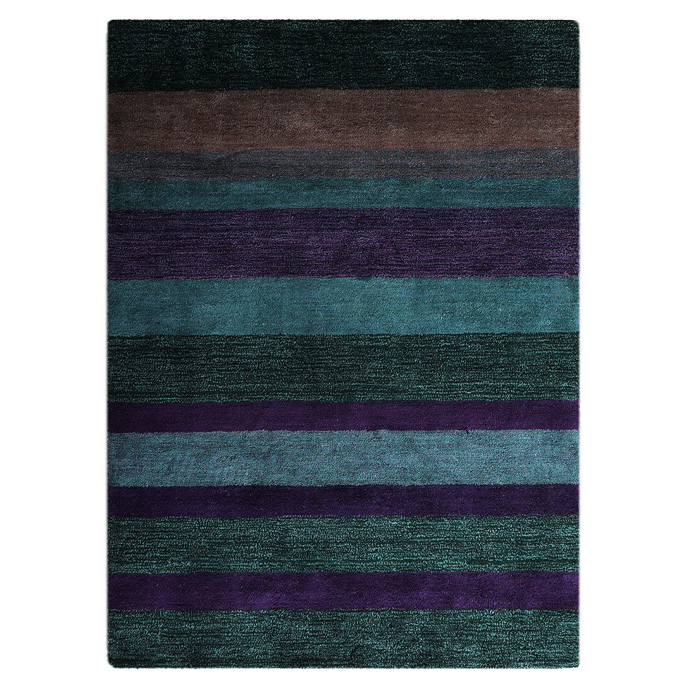 Handmade Eclectic Bohemian Hand-Knotted Rug - Vintage Style Area Rug for Living Room, Bedroom, or Boho Home Decor