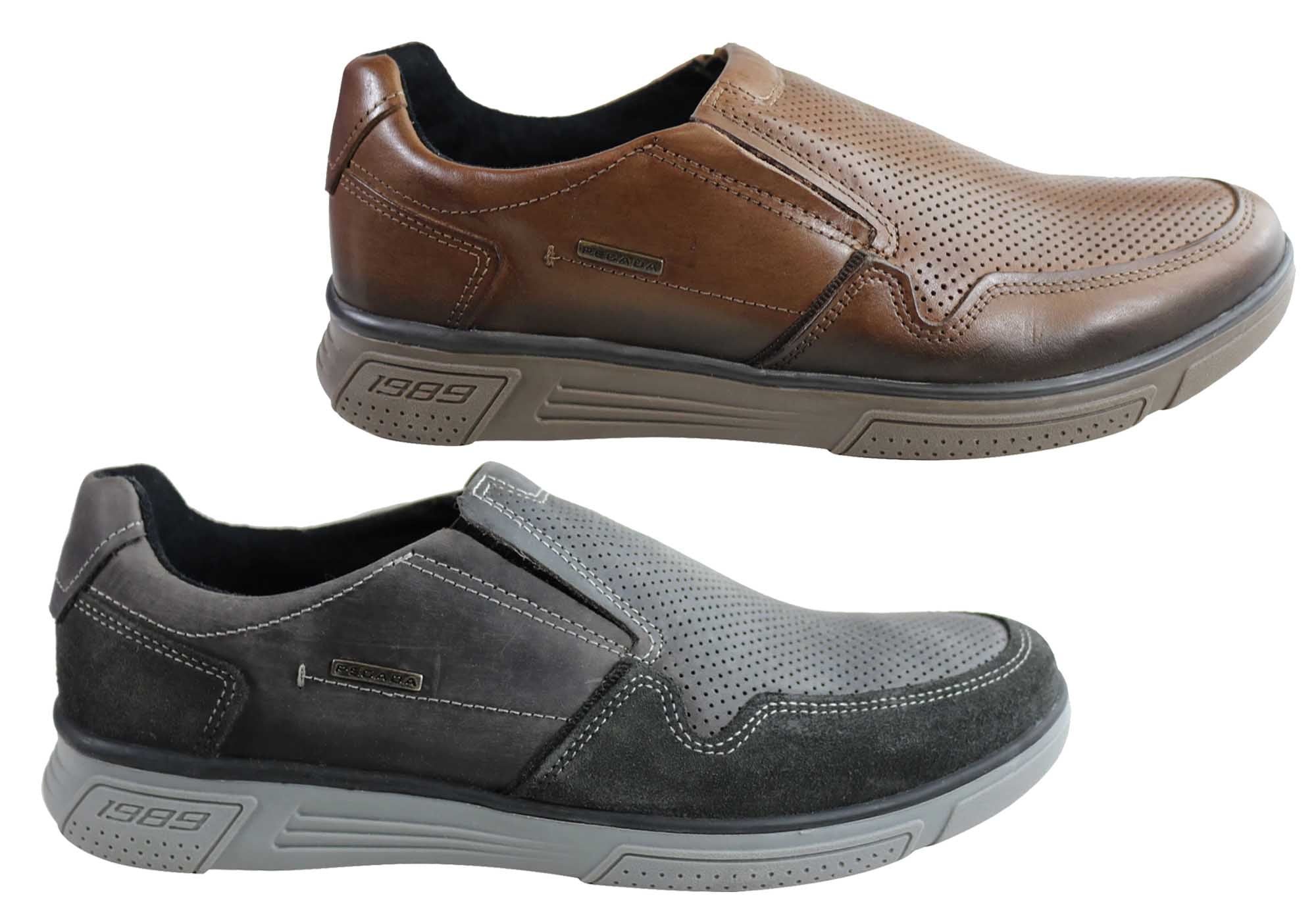 Premium Men's Leather Slip-On Loafers - Comfortable Casual Shoes Handcrafted in Brazil - Perfect for Office, Travel & Everyday Wear