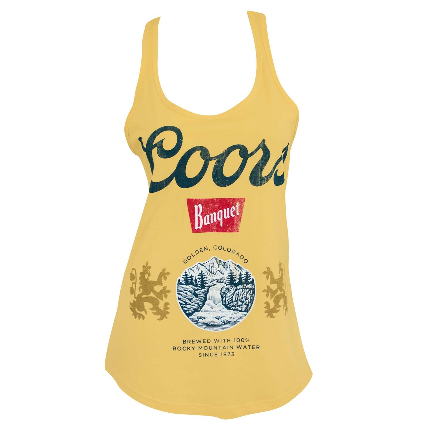 Coors Banquet Racerback Women's Tank Top - Soft Vintage Beer Brand T-Shirt for Casual Wear & Summer Outfits