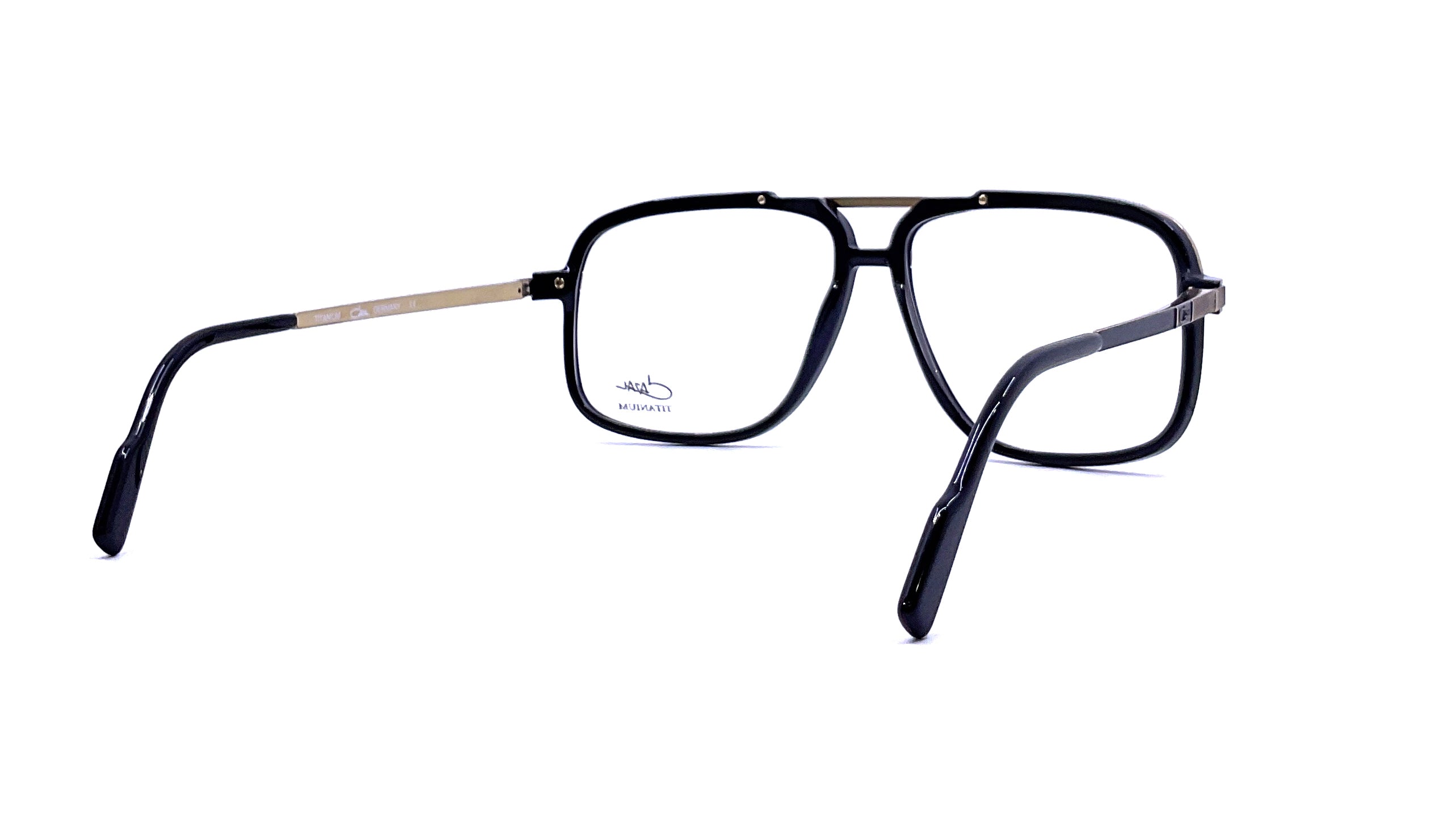Cazal 6027 Retro Sunglasses for Men & Women - Black/Gold Frame with UV Protection - Perfect for Outdoor Activities, Driving & Fashion Accessories