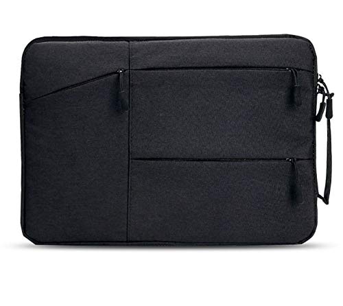 Oxford Carrying Sleeve Briefcase Bag for Google Pixel Slate 12.3 / iPad Pro 12.9 / Samsung Galaxy Book2 12 / Microsoft Surface Pro 6 12.3 / HP Elite x2 13 - Premium Laptop Sleeve for Business, Travel & School (Black)