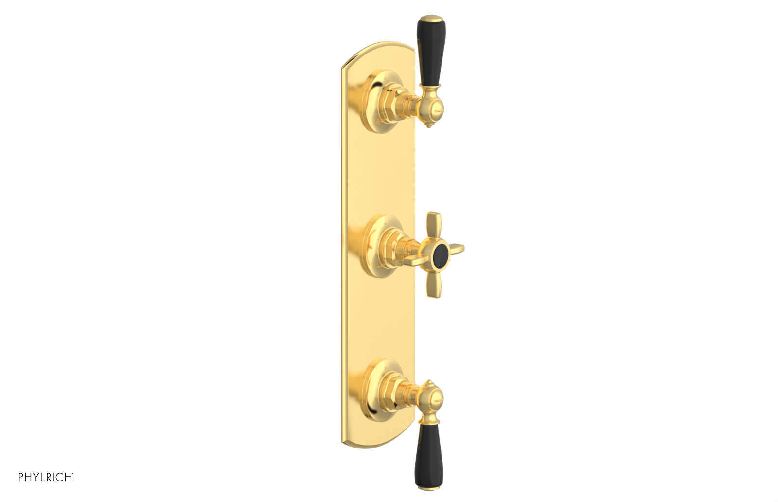 Jamestown Thermostatic Shower Valve with Dual Volume Control - Black Accents (Model 4 740) for Luxurious Bathroom Renovations & Spa-Like Shower Experience