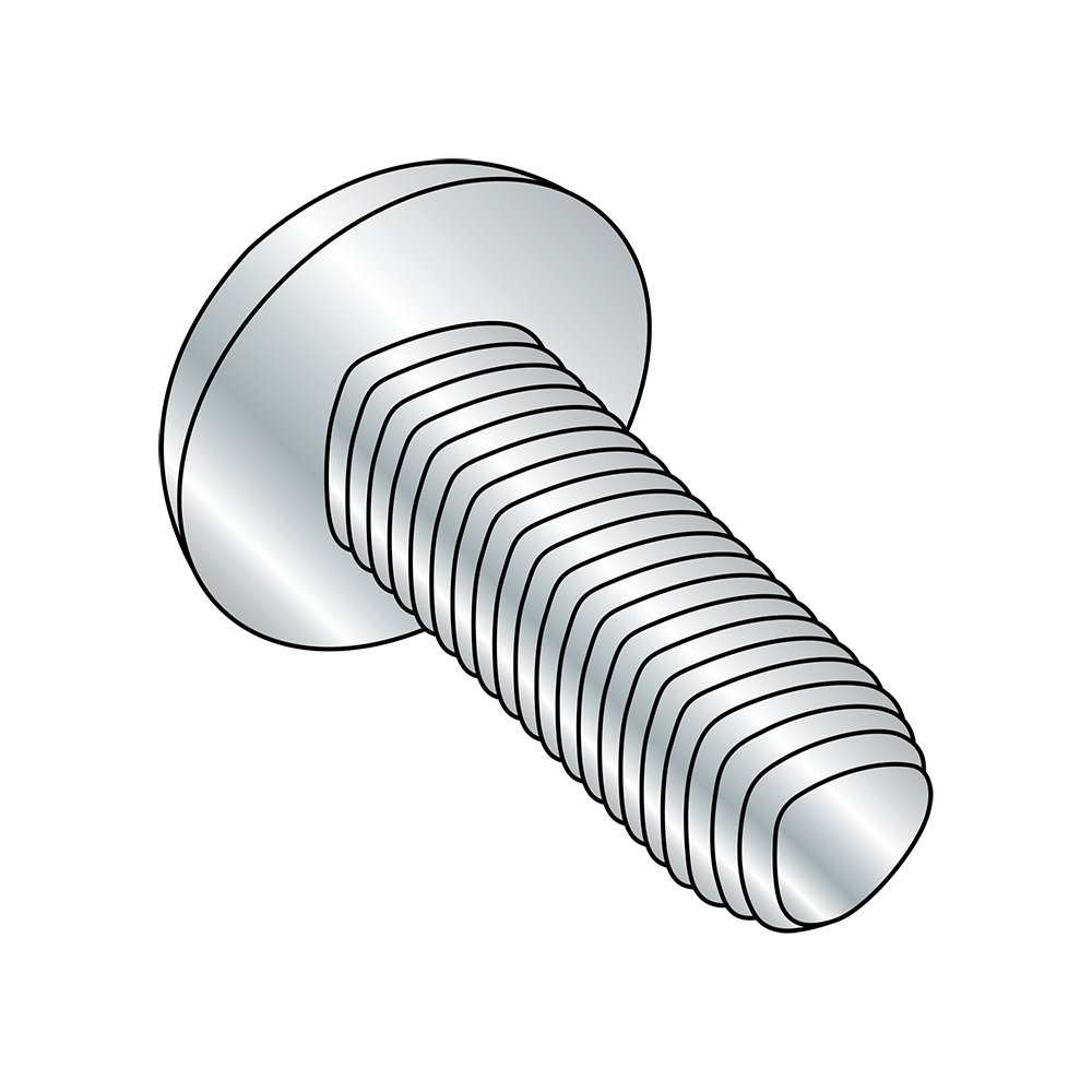 1420RPP Steel Thread Rolling Screw for Metal - Zinc Plated Pan Head Phillips Drive, 1/4