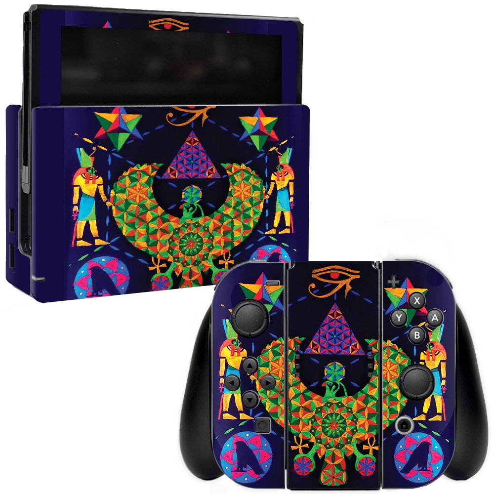 MightySkins Egyptian Geometry Vinyl Decal Wrap Cover for Nintendo Switch - Protective, Durable, Customizable Skin | Easy to Apply & Remove | Made in USA | Perfect for Gaming Protection & Personal Style Enhancement