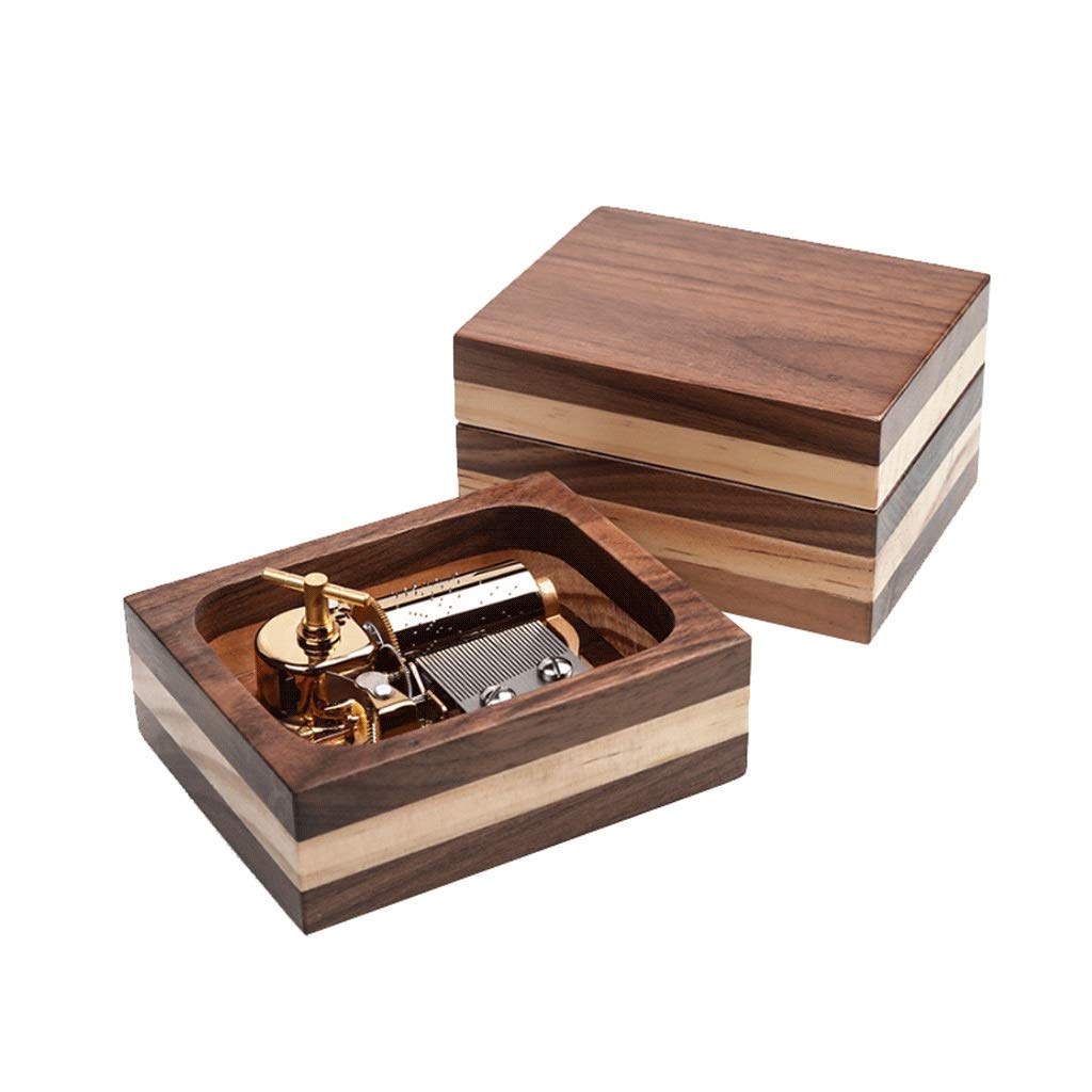 JJW 30-Note Customizable Wooden Music Box - Personalized Tiramisu-Themed DIY Musical Gift for Weddings, Anniversaries & Special Occasions | Perfect Present for Women, Girls & Kids (Dream Wedding Color)