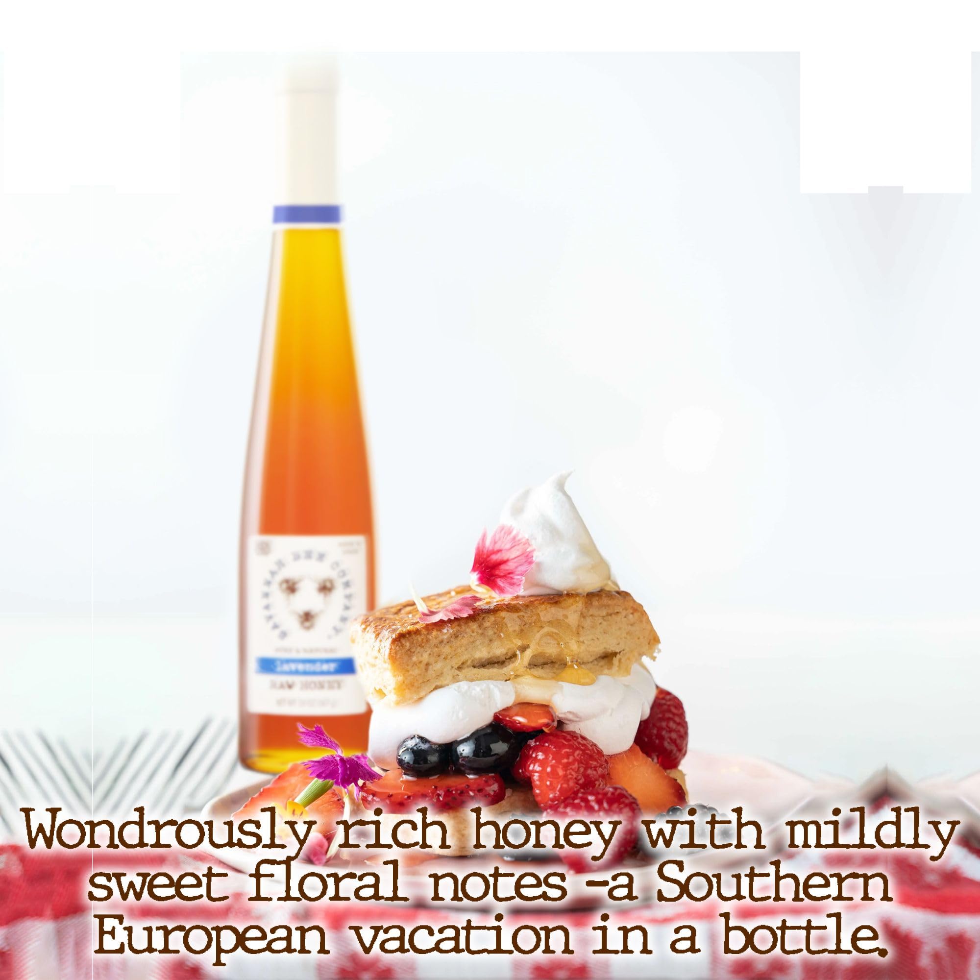 Savannah Bee Company Pure Natural Raw Honey - Unfiltered & Unprocessed | Perfect for Tea, Baking & Healthy Snacks