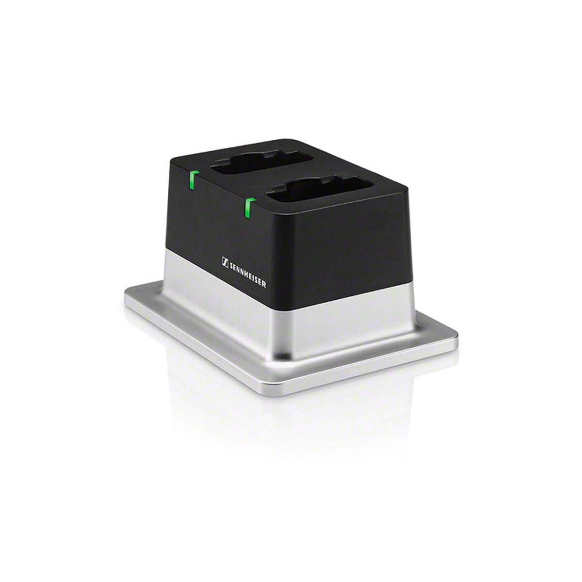 Sennheiser CHG 2 US Two-Bay Tabletop Charger with Power Supply - Fast Charging Station for Sennheiser Headsets in Office, Call Center & Gaming Setup