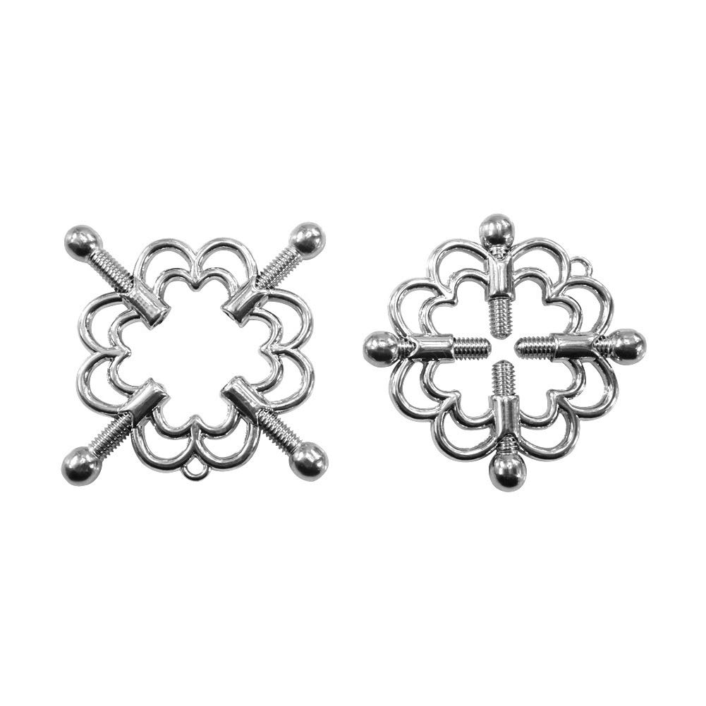 Stainless Steel Nipple Clamps with Chains - Adjustable SM Adult Sex Toys for Women & Couples | Sensual Play, BDSM Accessories, Intimate Enhancer for Bedroom Fun