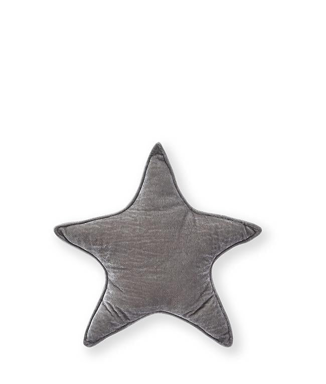 Luxury Velvet Star Cushion Small Size - Soft Grey Home Decor Pillow for Sofa, Bed & Living Room - Perfect for Cozy Comfort & Stylish Interior Design