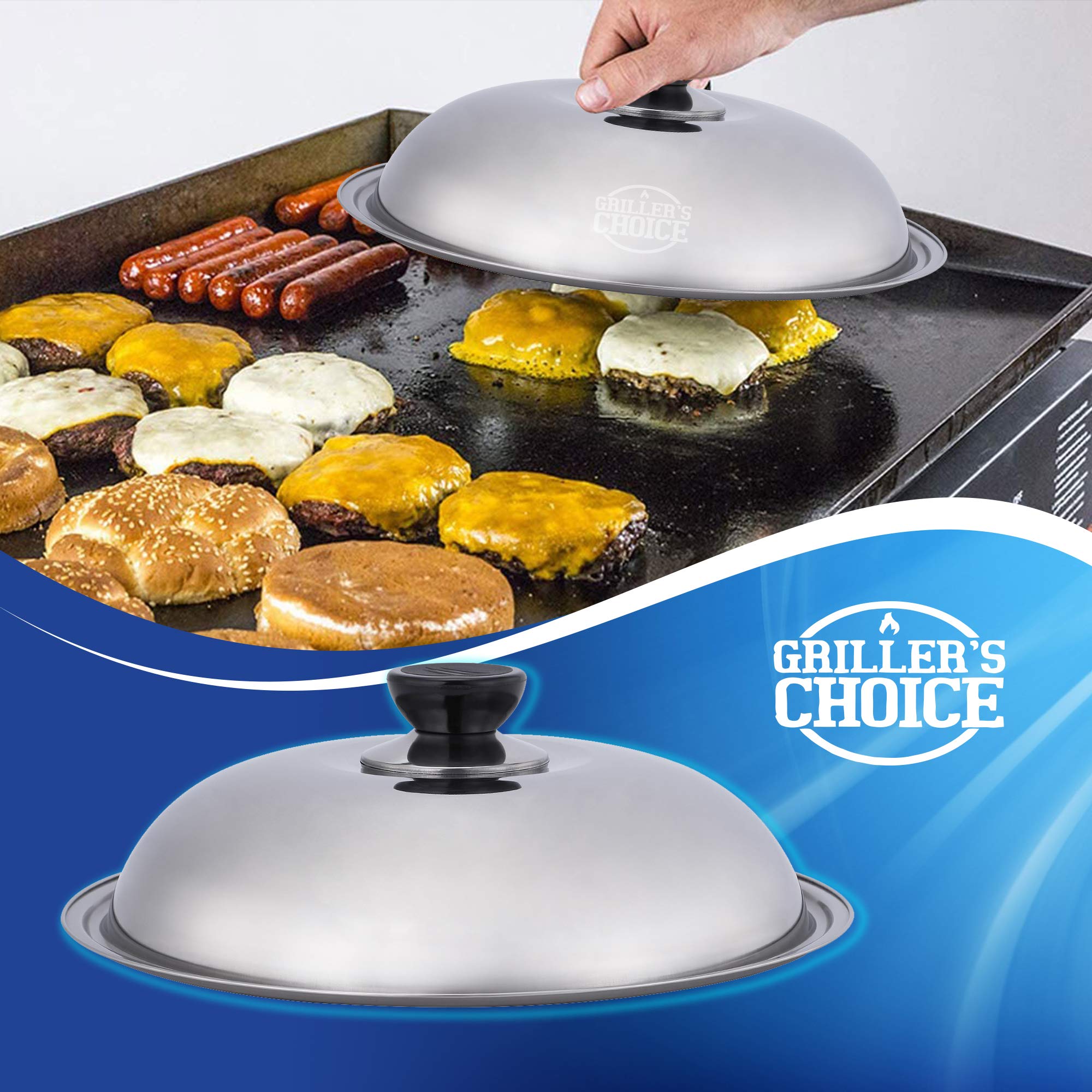 Grillers Choice - Ultimate Griddle Accessories Set - Heavy Duty Stainless Steel Spatula Set for Flat Top Grills, Hibachi & BBQ - Professional Chef Designed - Perfect for Outdoor Cooking, Backyard Grilling & Commercial Use
