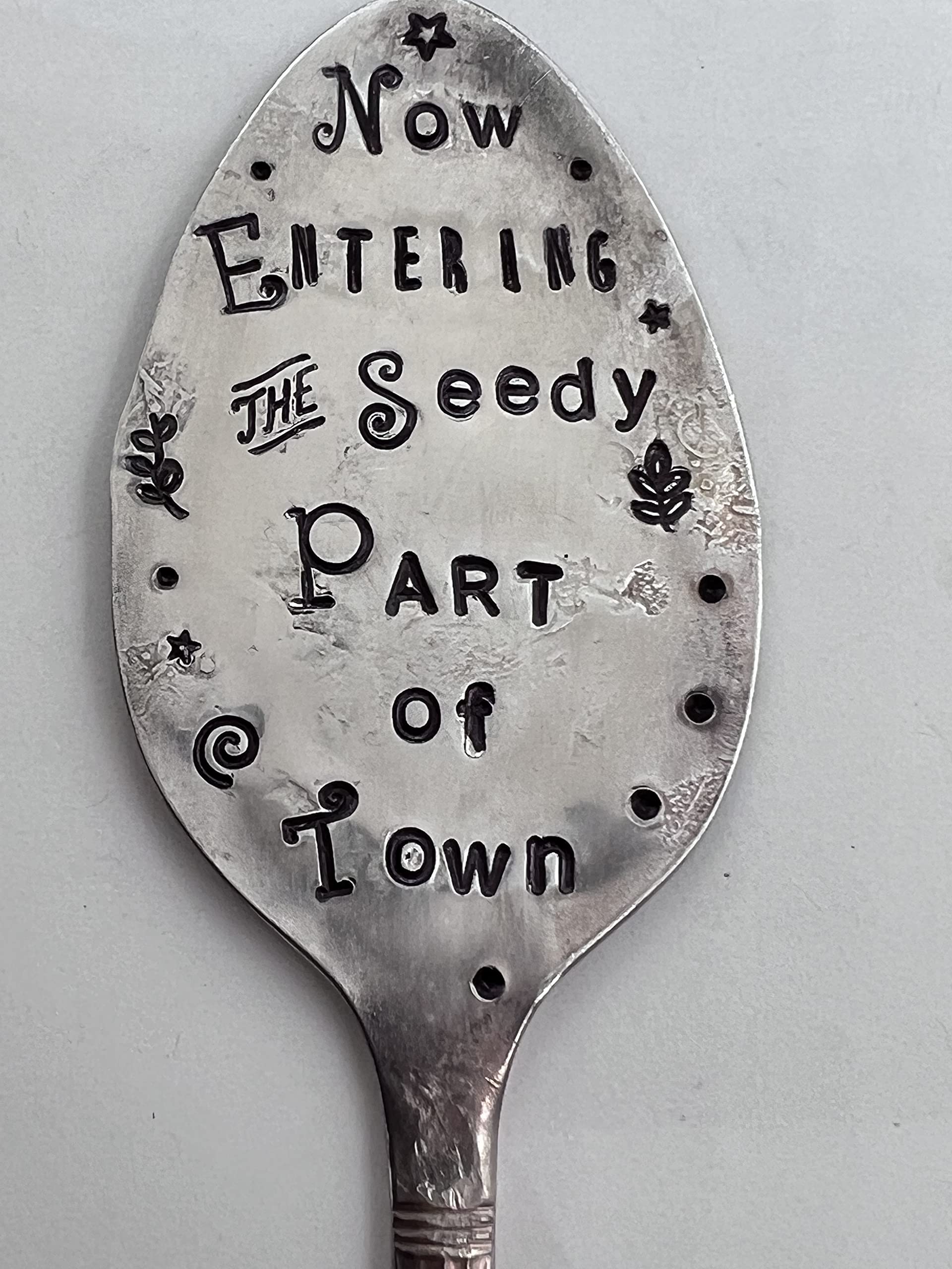 Eco-Friendly Recycled Spoon Garden Marker Stakes for Flower Pots & House Plants - Perfect for Herb Gardens, Indoor Plants & Outdoor Gardening