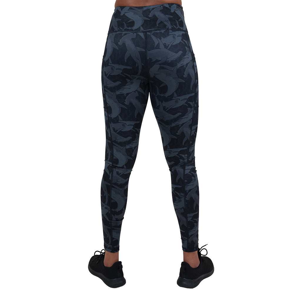 Shadow Sharks High Waist Yoga Leggings for Women - Tummy Control Workout Pants - Gym, Running & Lounge Wear
