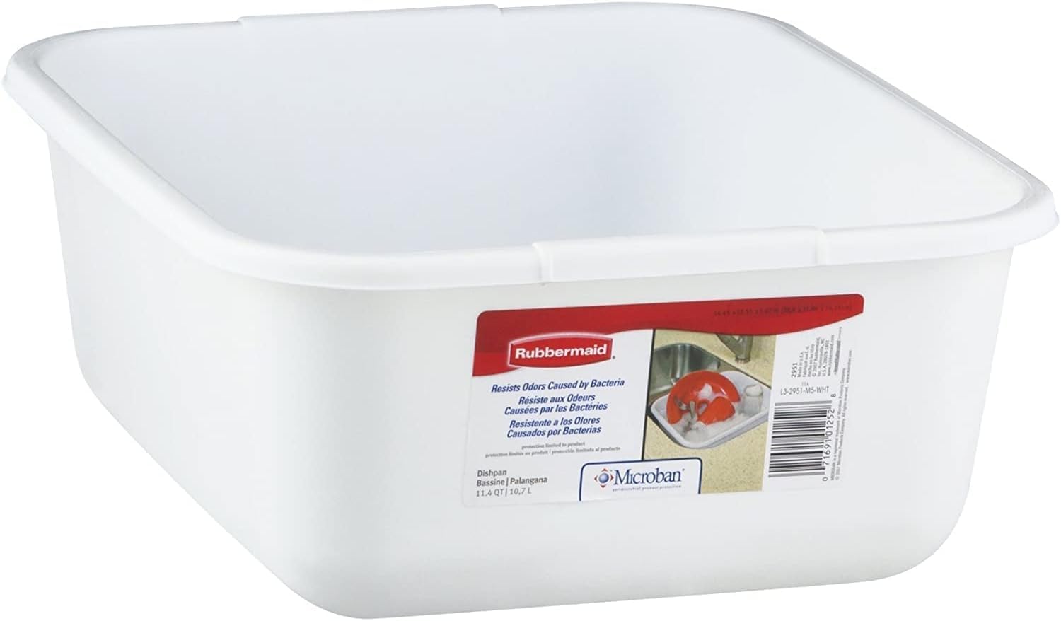 11.4QT White Pan Dish - Non-Stick Cooking & Baking Pan for Roasting, Grilling, and Serving - Perfect for Oven, Stovetop, and Outdoor BBQ Use